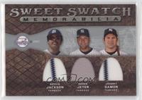 Derek Jeter, Johnny Damon, Reggie Jackson