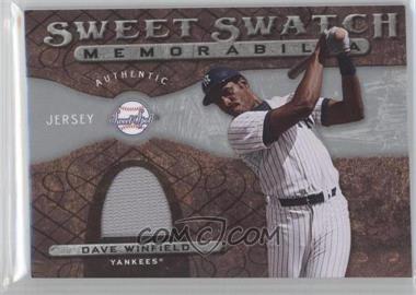 2009 Sweet Spot - Sweet Swatch Memorabilia #SS-DW - Dave Winfield