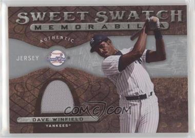 2009 Sweet Spot - Sweet Swatch Memorabilia #SS-DW - Dave Winfield