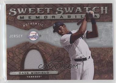 2009 Sweet Spot - Sweet Swatch Memorabilia #SS-DW - Dave Winfield