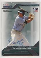 Dustin Ackley (Action, Green Background) #/199