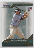 Dustin Ackley (Action, Green Background) #/50
