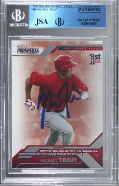 2009 TRISTAR Prospects Plus - [Base] #20 - Mike Trout [JSA Certified Encased by BGS]