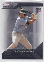 Dustin Ackley (Navy Background, Circle around Card Number)