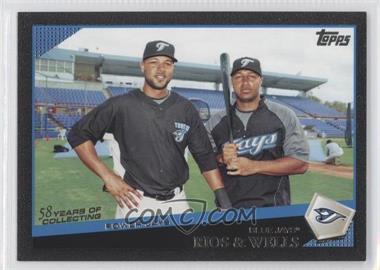 2009 Topps - [Base] - Black #361 - Classic Combos Checklist - Power Jays (Rios & Wells) /58