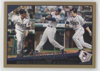 Postseason Highlights - B.J. Upton, Carl Crawford, Evan Longoria #/2,009