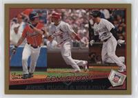 League Leaders - Chipper Jones, Albert Pujols, Matt Holliday #/2,009