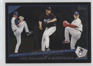 2009 Topps - [Base] - Wal-Mart Black #221 - League Leaders - Cliff Lee, Roy Halladay, Daisuke Matsuzaka