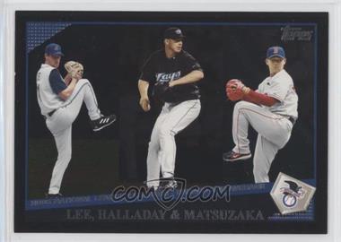 2009 Topps - [Base] - Wal-Mart Black #221 - League Leaders - Cliff Lee, Roy Halladay, Daisuke Matsuzaka