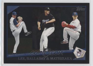 2009 Topps - [Base] - Wal-Mart Black #221 - League Leaders - Cliff Lee, Roy Halladay, Daisuke Matsuzaka