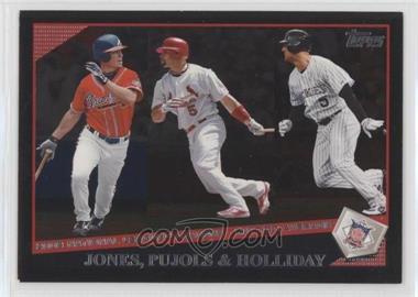 2009 Topps - [Base] - Wal-Mart Black #4 - League Leaders - Chipper Jones, Albert Pujols, Matt Holliday