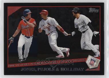 2009 Topps - [Base] - Wal-Mart Black #4 - League Leaders - Chipper Jones, Albert Pujols, Matt Holliday