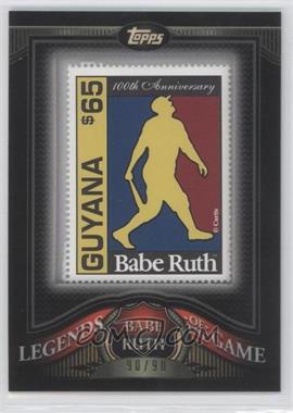 2009 Topps - Legends of the Game Encased Stamps #BR3 - Babe Ruth /90