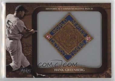 2009 Topps - Legends of the Game Manufactured Commemorative Patch #LPR-108 - Hank Greenberg