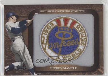 2009 Topps - Legends of the Game Manufactured Commemorative Patch #LPR-28 - Mickey Mantle