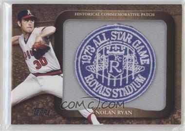 2009 Topps - Legends of the Game Manufactured Commemorative Patch #LPR-38 - Nolan Ryan