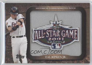 2009 Topps - Legends of the Game Manufactured Commemorative Patch #LPR-50 - Cal Ripken Jr.