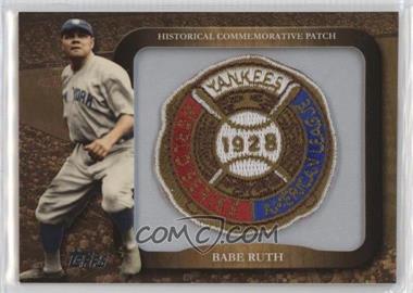 2009 Topps - Legends of the Game Manufactured Commemorative Patch #LPR-57 - Babe Ruth