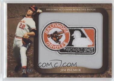 2009 Topps - Legends of the Game Manufactured Commemorative Patch #LPR-78 - Jim Palmer