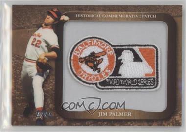 2009 Topps - Legends of the Game Manufactured Commemorative Patch #LPR-78 - Jim Palmer