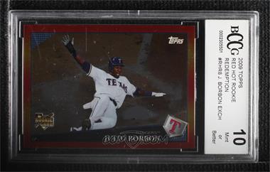 2009 Topps - Red Hot Rookie #RHR8 - Julio Borbon [BCCG 10 Mint or Better]