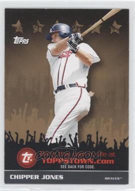 2009 Topps - ToppsTown Redemption Code Cards - Gold #TTT21 - Chipper Jones