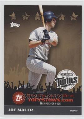 2009 Topps - ToppsTown Redemption Code Cards - Gold #TTT26 - Joe Mauer