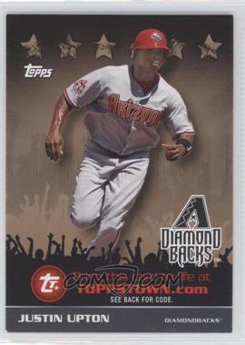 2009 Topps - ToppsTown Redemption Code Cards - Gold #TTT37 - Justin Upton