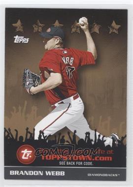 2009 Topps - ToppsTown Redemption Code Cards - Gold #TTT4 - Brandon Webb