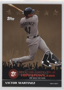 2009 Topps - ToppsTown Redemption Code Cards - Gold #TTT69 - Victor Martinez