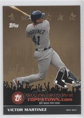 2009 Topps - ToppsTown Redemption Code Cards - Gold #TTT69 - Victor Martinez