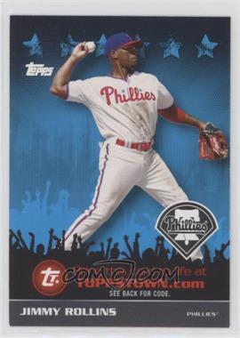 2009 Topps - ToppsTown Redemption Code Cards #TTT28 - Jimmy Rollins