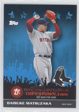 2009 Topps - ToppsTown Redemption Code Cards #TTT49 - Daisuke Matsuzaka