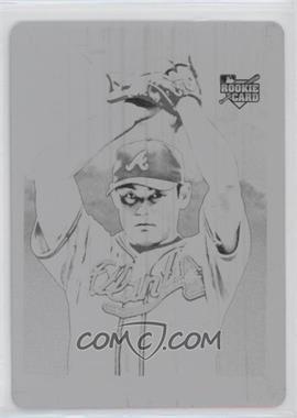 2009 Topps 206 - [Base] - Printing Plate Black #28.2 - Kenshin Kawakami (White Jersey) /1