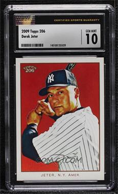 2009 Topps 206 - [Base] #120.2 - Derek Jeter (Batting) [CSG 10 Gem Mint]