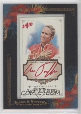 2009 Topps Allen & Ginter's - Framed Mini Autographs - Red Ink #AGA-AT - Anna Tunnicliffe /10