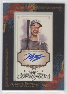 2009 Topps Allen & Ginter's - Framed Mini Autographs #AGA-RB - Ryan Braun