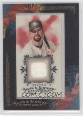 2009 Topps Allen & Ginter's - Framed Mini Relics #AGR-TLH - Todd Helton