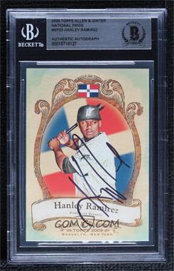 2009 Topps Allen & Ginter's - National Pride #NP33 - Hanley Ramirez [BAS BGS Authentic]