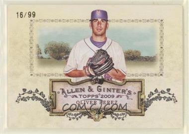2009 Topps Allen & Ginter's - Rip Cards - Ripped #RC47 - Oliver Perez /99