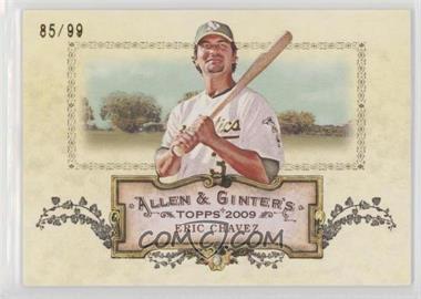 2009 Topps Allen & Ginter's - Rip Cards - Ripped #RC93 - Eric Chavez /99