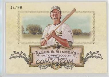 2009 Topps Allen & Ginter's - Rip Cards - Ripped #RC93 - Eric Chavez /99