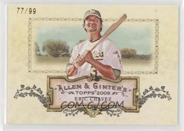 2009 Topps Allen & Ginter's - Rip Cards - Ripped #RC93 - Eric Chavez /99