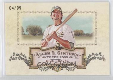 2009 Topps Allen & Ginter's - Rip Cards #RC93 - Eric Chavez /99