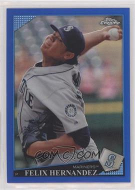 2009 Topps Chrome - [Base] - Blue Refractor #146 - Felix Hernandez /199