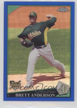 2009 Topps Chrome - [Base] - Blue Refractor #192 - Brett Anderson /199