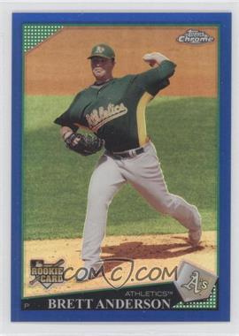 2009 Topps Chrome - [Base] - Blue Refractor #192 - Brett Anderson /199