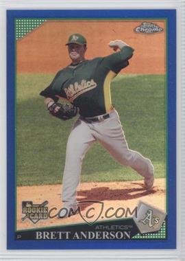 2009 Topps Chrome - [Base] - Blue Refractor #192 - Brett Anderson /199