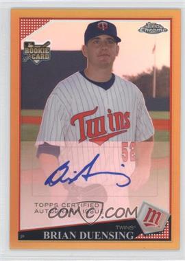 2009 Topps Chrome - [Base] - Gold Refractor #240 - Rookie Autographs - Brian Duensing /50