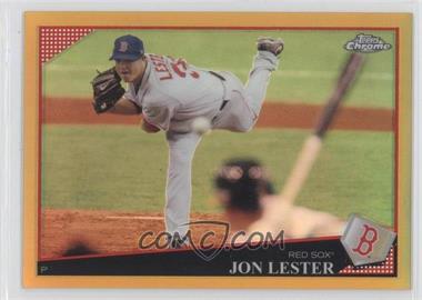 2009 Topps Chrome - [Base] - Gold Refractor #6 - Jon Lester /50